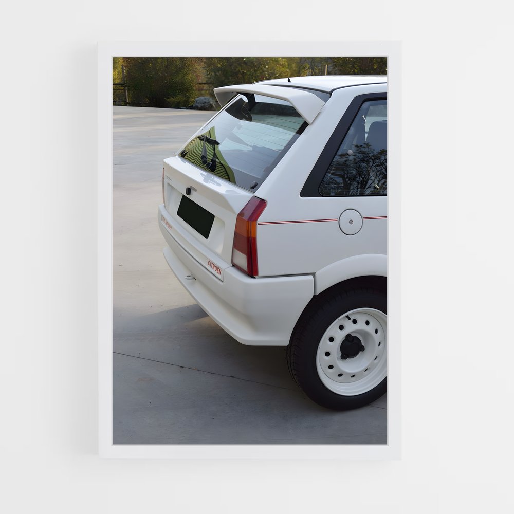 Poster GTI en Plein Parking – affiche Citroën (vue 3)